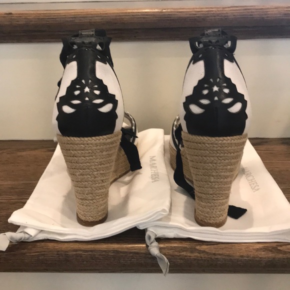 New Marchesa “Hallie” Platform Wedge Heel Espadrille - Picture 5 of 8